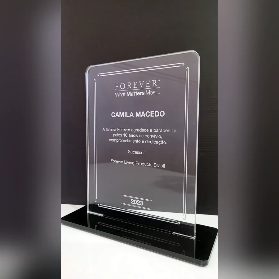 Placas de homenagem personalizado La Bella Laser